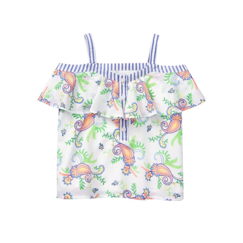 PAISLEY OFF-THE-SHOULDER TOP